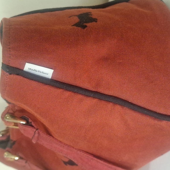 Maddie Deluxe Scottie Dog Print Carrier/Purse/Tote/Crossbody canvas bag - Picture 2 of 11